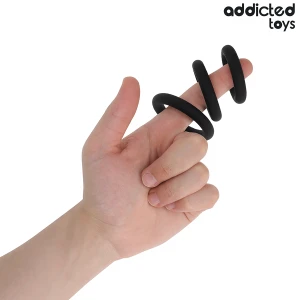 ADDICTED TOYS - ZESTAW PIERÅCIENI SILIKONOWYCH MODEL 1